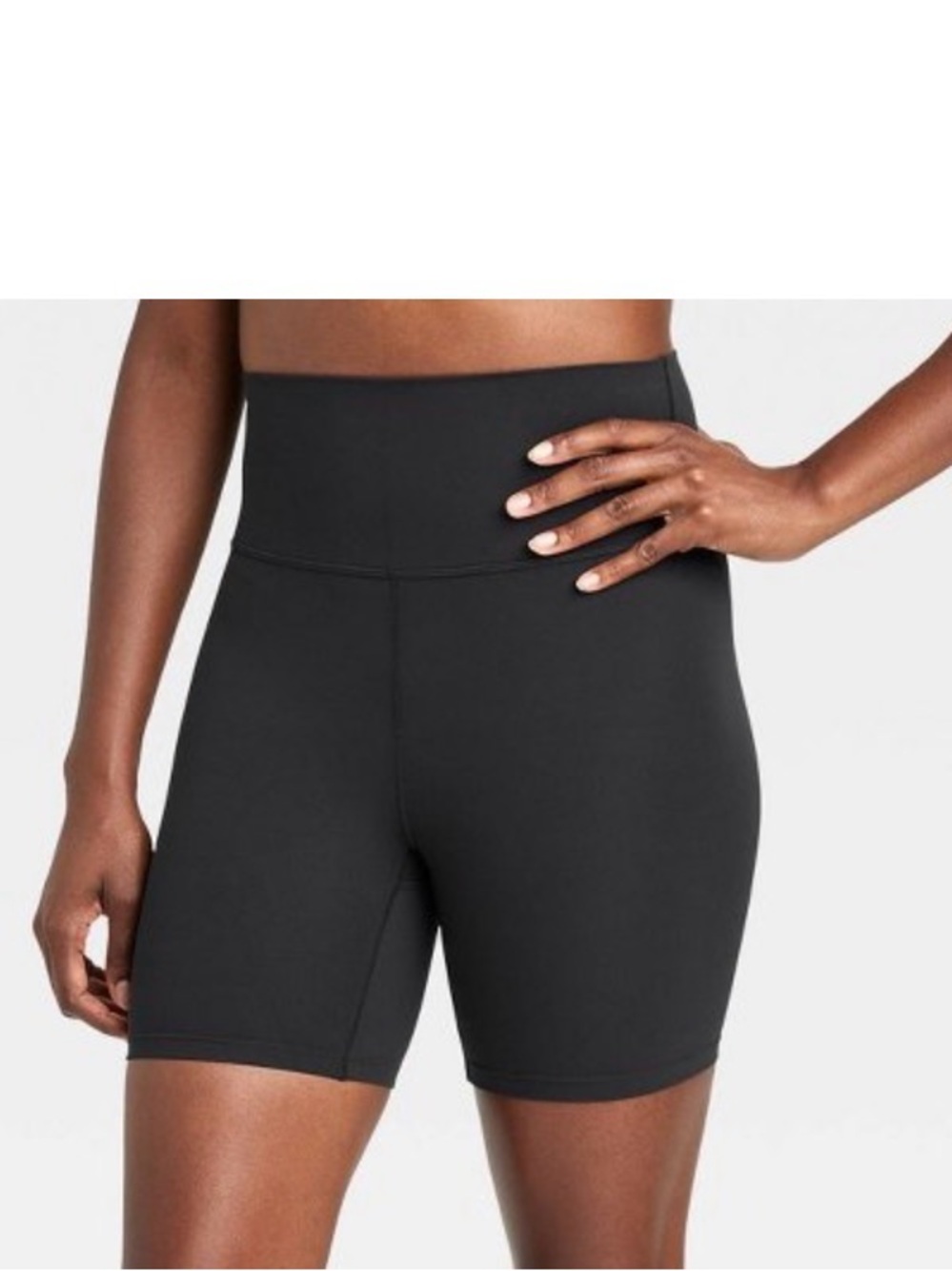 High-Rise Black Women’s Athletic Bike Shorts